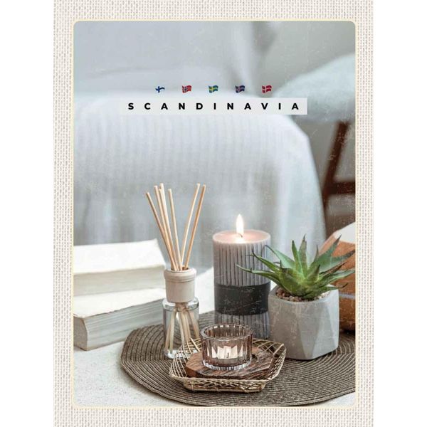 Vianmo Insegna In Legno 40X30 Cm Skandinawien Kerze Vase Tischdecke-image
