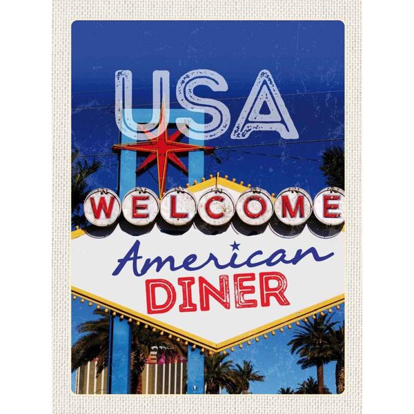 Vianmo Insegna In Legno 40X30 Cm Amerika Los Angeles Spielhalle Party-image