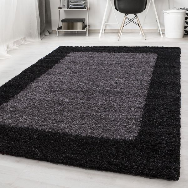 Carpetsale24 Tappeto A Pelo Alto Con Bordo Design Moderno Shaggy Morbido Soffice Per Soggiorno E Camera Da Letto, Dimensioni: 240X340 Cm-image