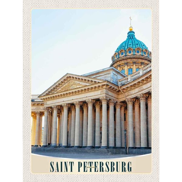 Vianmo Insegna In Legno 40X30 Cm Saint Petersburg Russland Kirche-image