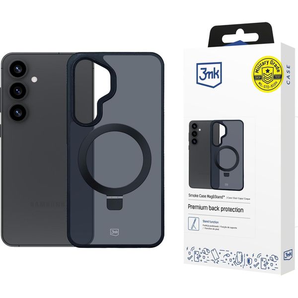 Samsung Galaxy S25 - Custodia 3Mk Smoke Mag&Stand-image