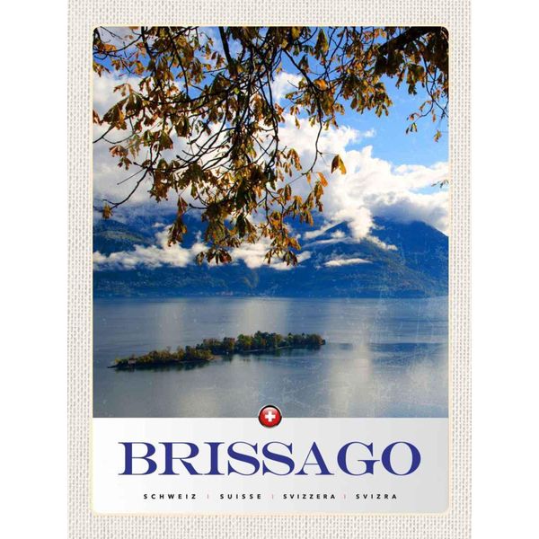 Vianmo Insegna In Legno 40X30 Cm Brissago Schweiz Natur Wald-image