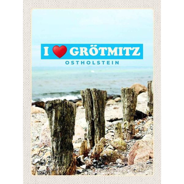 Vianmo Insegna In Legno 40X30 Cm GröTmitz Ostholstein Meer Sand Strand-image