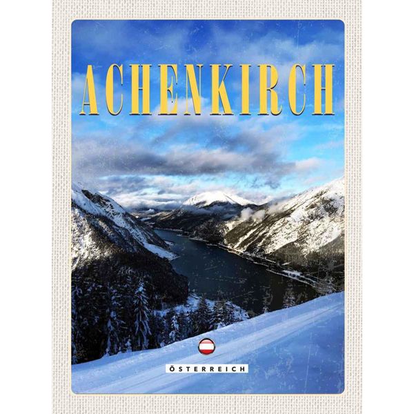 Vianmo Insegna In Legno 40X30 Cm Achenkirch ÖSterreich Skiurlaub Schnee-image