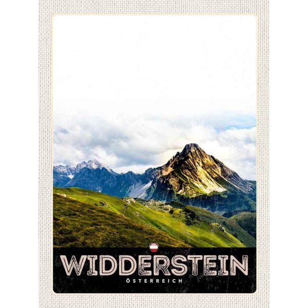 Vianmo Insegna In Legno 40X30 Cm Widderstein ÖSterreich Berge Natur-image