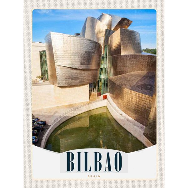 Vianmo Insegna In Legno 40X30 Cm Bilbao Spanien Architektur Europa-image