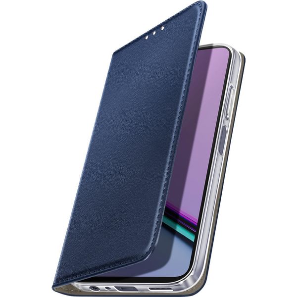 Setty Kaardivahega MobiiliüMbris Setty Realme Note 60 Wallet Smart Magnetic, Tumesinine-image