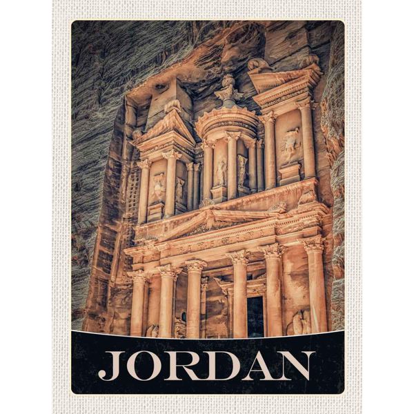 Vianmo Insegna In Legno 40X30 Cm Jordan Mittelalter Architektur-image