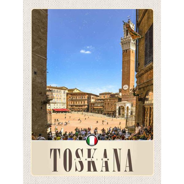 Vianmo Insegna In Legno 40X30 Cm Toskana Italien Platz Natur Kirche-image