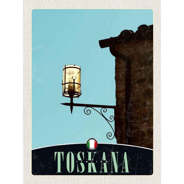 Vianmo Insegna In Legno 40X30 Cm Toskana Italien Architektur Laterne-image
