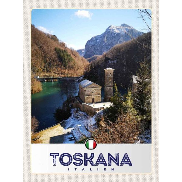 Vianmo Insegna In Legno 40X30 Cm Toskana Italien Architektur Berge-image