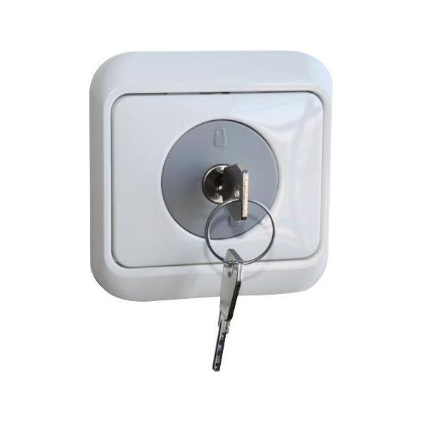 Serratura Per Presa Elettrica N. 803 In Grigio, Con 2 Chiavi-image