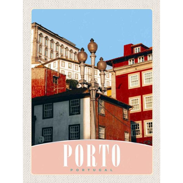 Vianmo Insegna In Legno 40X30 Cm Porto Portugal Europa Stadt Haus-image