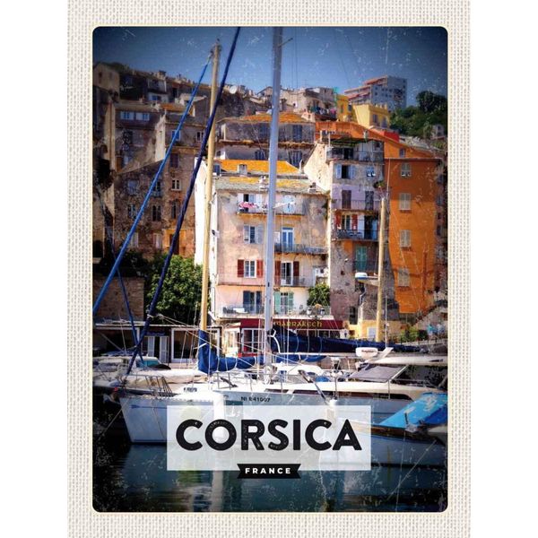 Vianmo Insegna In Legno 40X30 Cm Corsica France Urlaubsort-image