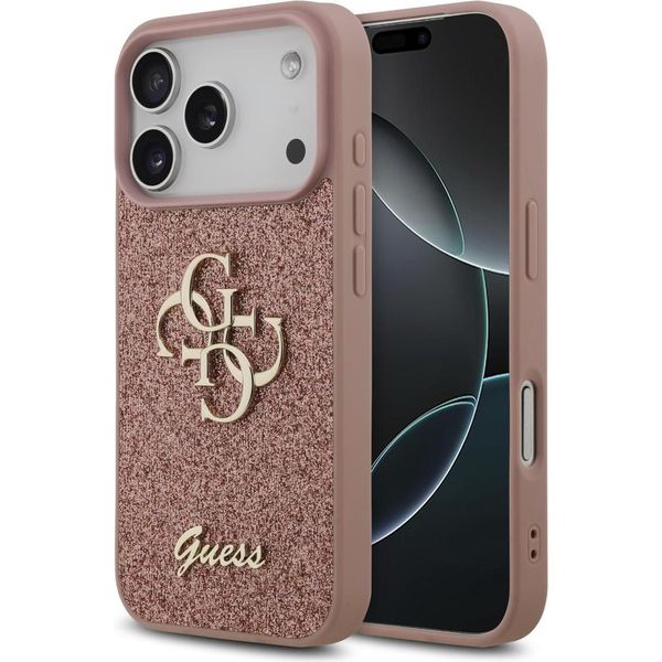 Custodia Guess Fixed Glitter Big 4G Na Iphone 17 Pro Max - RóżOwe-image