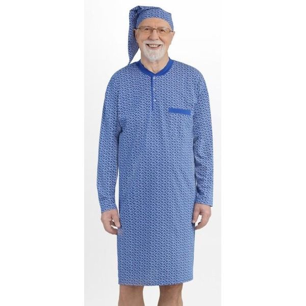 Camicia Da Notte Martel Mikolaj Da Uomo Con Maniche Lunghe - 100 % Cotone-image