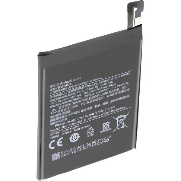 Avizar, Batteria Per Xiaomi Redmi Note 5 Smartphone Li-Polymer 3.85V 4000Mah, Nero-image
