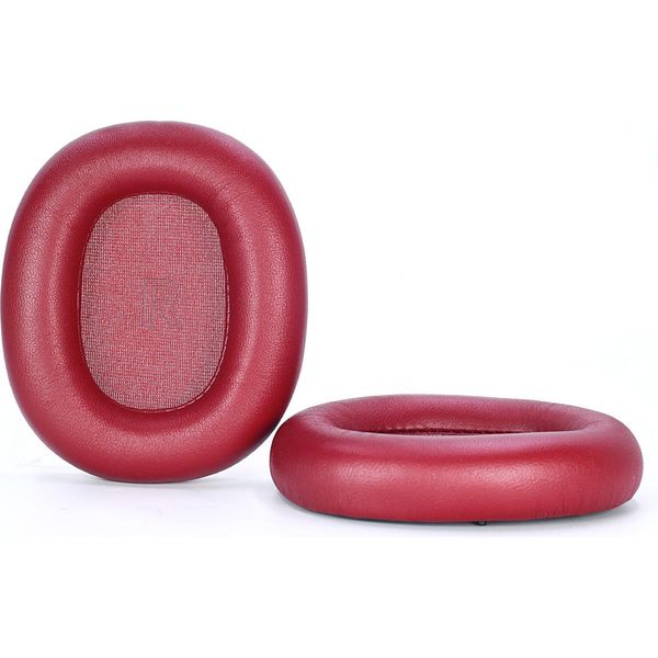 Inf 2 Cuscinetti Auricolari Compatibili Con B&O Beoplay H95 Anc, Ricambio Magnetico In Pelle Di Pecora Rossa E Memory Foam-image
