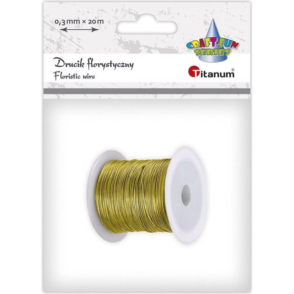 Filo Per Fioristi 0,3 Mmx20 M Oro Titanio-image
