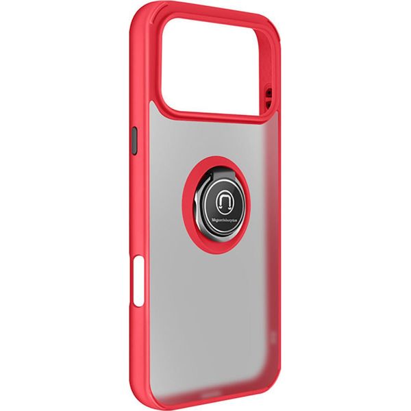 Avizar, Custodia Per Iphone 17 Pro Con Supporto Ad Anello E Attacco Magnetico, Rosso-image