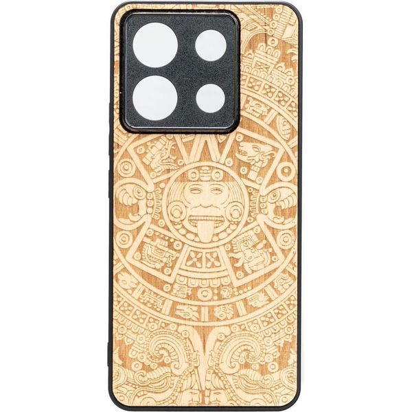 Cover In Legno Bewood Per Xiaomi Redmi Note 13 Pro 5G Calendario Azteco Aniegre-image