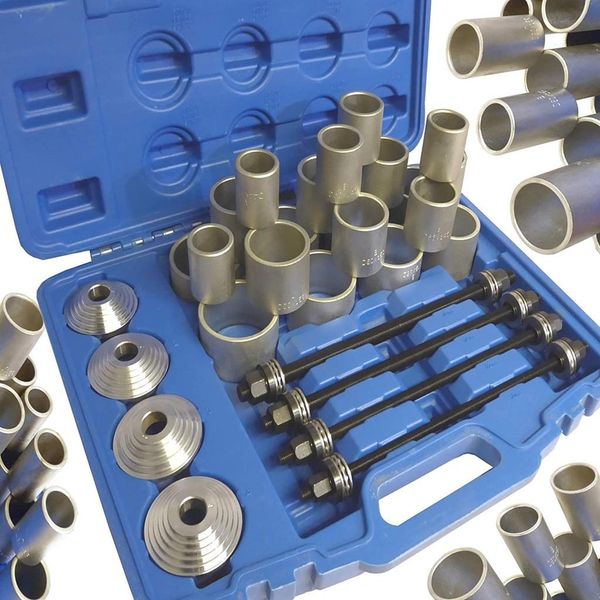 Luxtom | Estrattore Per Cuscinetti Silenziosi, 28 Pezzi, 34-82 Mm, Estrattore Per Cuscinetti Dell'asse, Utensile Per Cuscinetti Silenziosi, Set Di Cuscinetti In Gomma, Set Di Utensili Per Cuscinetti Silenziosi-image