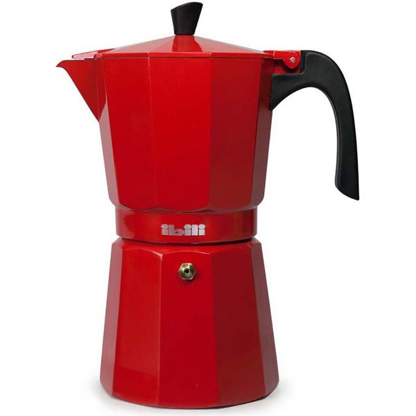 Ibili Bahia Caffettiera Italiana 12 Tazze Trasparente Taglia Unica / Spina Ue 220V Trasparente Taglia Unica-image
