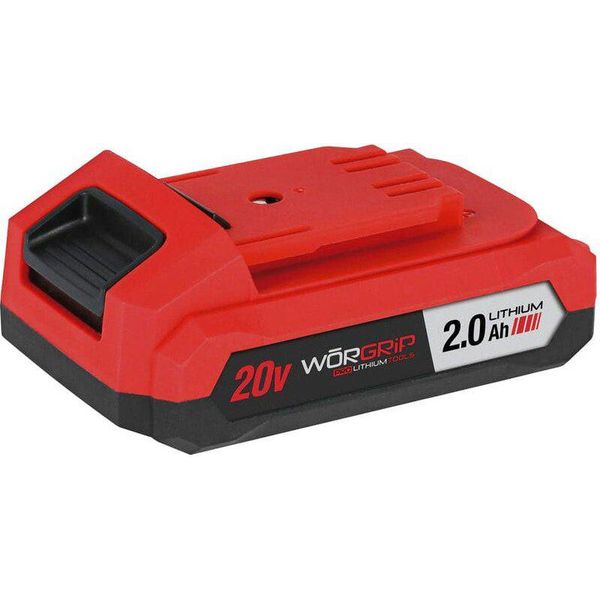 Batteria Per Torcia Worgrip 2Ah 20V Rosso Rosso Taglia Unica-image
