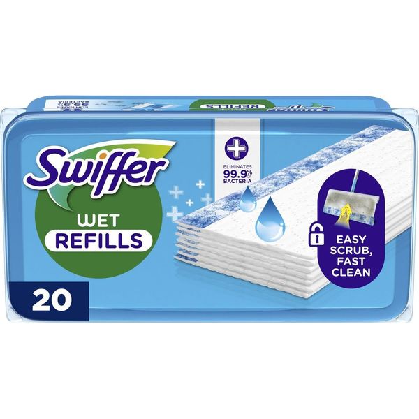 Swiffer 8700216672016 Salviette Umidificate Antibatteriche Confezione Di Ricarica Da 20 Pezzi-image