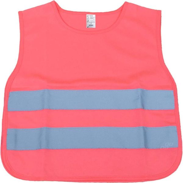 Gilet Di Segnalazione Riflettente Per Bambini Rosa AMIO-03987 Per Un'alta Visibilità-image
