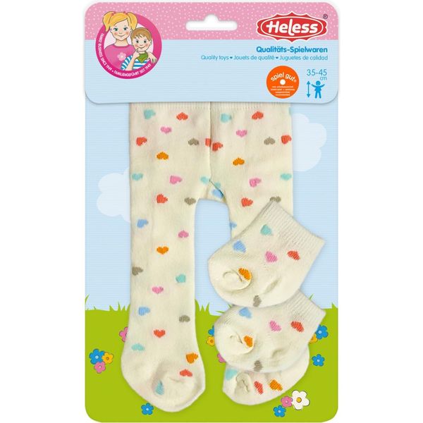 Collant Per Bambole Con Calze ''Cuore Di Coriandoli'', Taglia 35-45 Cm-image