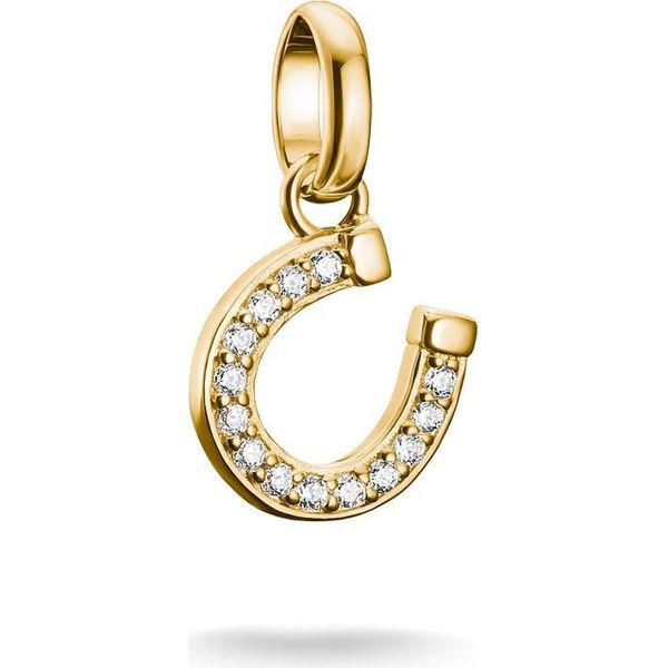 Ciondolo Thomas Sabo A Ferro Di Cavallo Con Pietre Connect Placcato Oro-image
