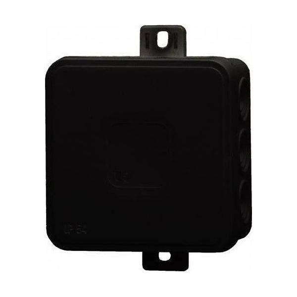 Scatola Ermetica V5, Termoplastica 75X75X41 IP54, Nero - Click, 12 Fori F1.0268-image