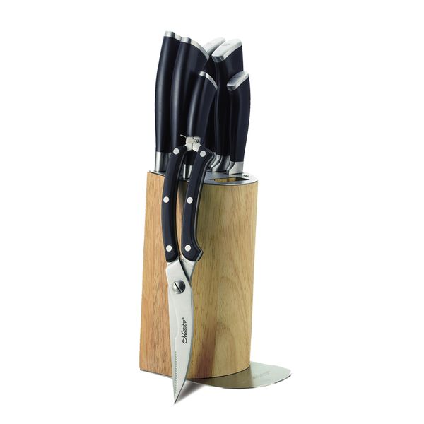Set Di Coltelli, Set Completo Di 8 Pezzi In Blocco Con Supporto Maestro MR-1422-image