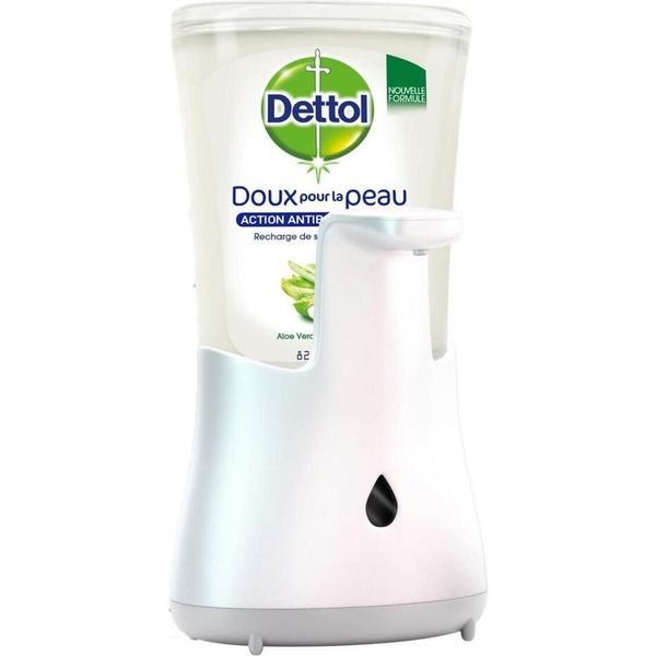 Dettol - Dispenser Automatico Di Sapone - No-Touch Silver Con Aloe Vera - 250 Ml - 1 Pezzo-image