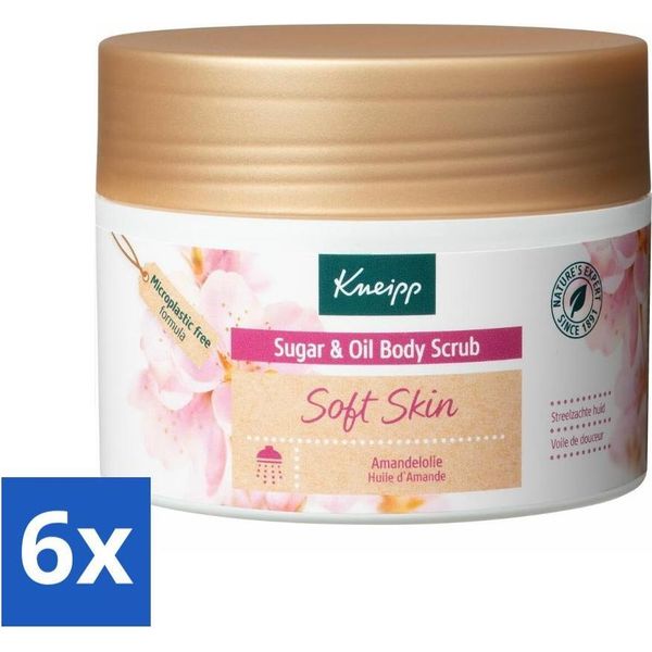 Kneipp - Scrub Corpo - Zucchero E Olio - Pelle Morbida - Per Pelli Secche E Sensibili - 220 G - Value Pack - 6 Pezzi-image