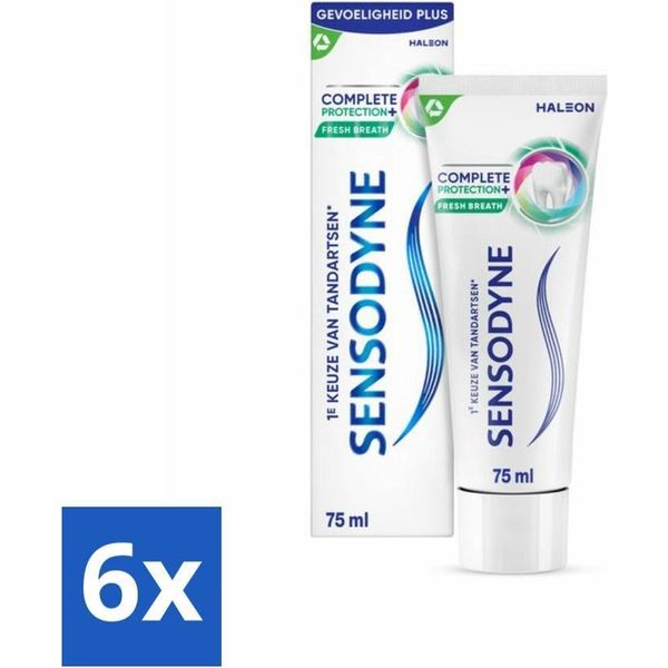 Sensodyne - Dentifricio - Protezione Completa + Alito Fresco - Alito Fresco - 75 Ml - Value Pack - 6 Pezzi-image