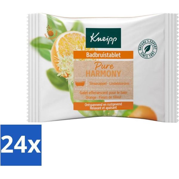 Kneipp - Compressa Per Bolle Da Bagno - Fiori D'arancio E Tiglio - Confezione Valore - 24 Pezzi-image