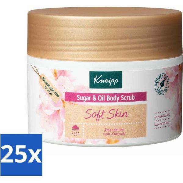 Kneipp - Scrub Corpo - Zucchero E Olio - Pelle Morbida - Per Pelli Secche E Sensibili - 220 G - Value Pack - 25 Pezzi-image