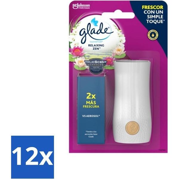 Glade - Touch & Fresh - Rilassante Zen - 10 Ml - Confezione Risparmio - 12 Pezzi-image