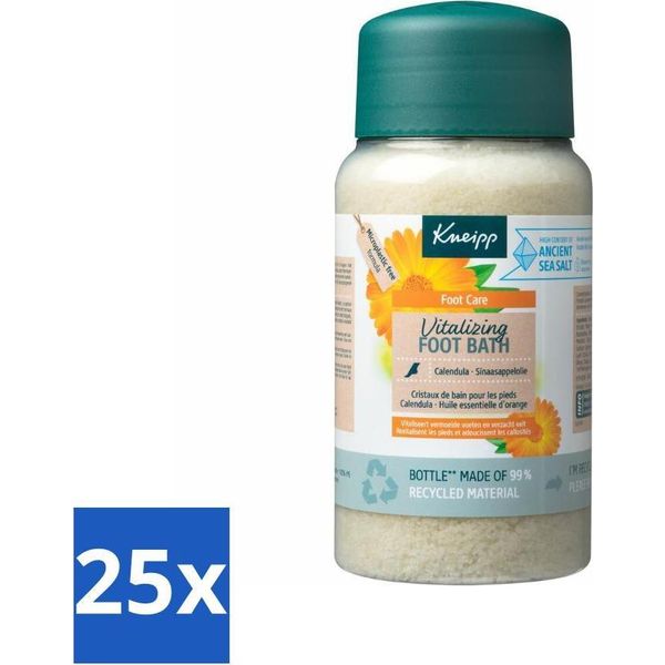 Da Pediluvio Kneipp - Vitalizzante - Profumo Di Agrumi - 600 G - Confezione Risparmio - 25 Pezzi-image