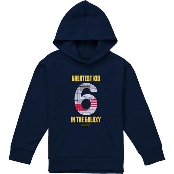 Star Wars - Felpa Con Cappuccio Per Bambini TV24529 (116) (Navy)-image