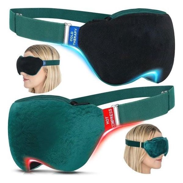 Maschera Oculare Per Occhi Secchi E Freddi - Impacco Caldo E Maschera Rinfrescante 2 In 1 Per Emicrania E Blefarite-image