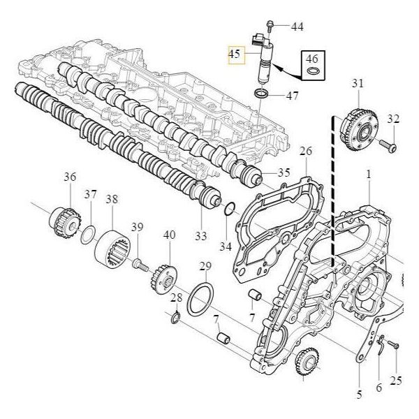 Volvo XC60 XC70 S80 V70 Albero A Camme Valvola 31251224 Oe-image