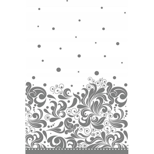Tovaglia Di Carta Argentata Per Comunione 120X180Cm-image