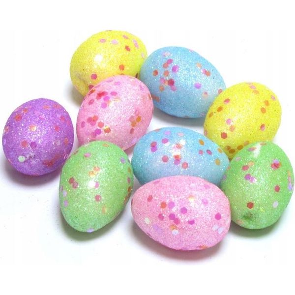 Uova Di Pasqua Glitterate, 4 Cm, 9 Pz.-image