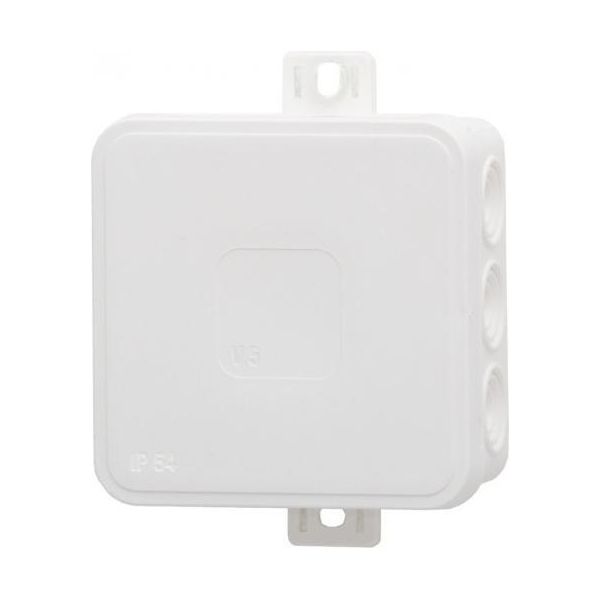 Scatola Ermetica V6, Termoplastica 85X85X41 IP54, Bianco - Click, 12 Fori F1.0289-image
