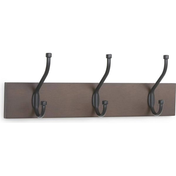 Appendiabiti Da Parete Per Corridoio Armadio 34Cm 3 Ganci Loft-image