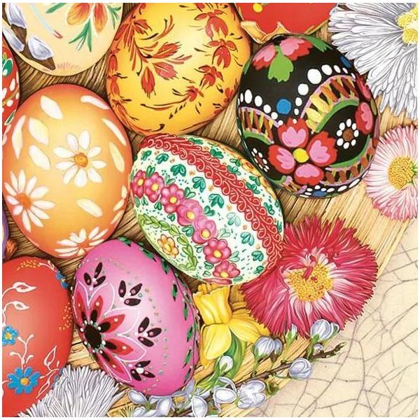 Tovaglioli Di Pasqua Uova Di Pasqua 33X33Cm 20Pz.-image