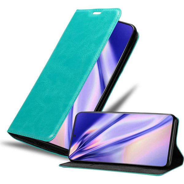Cadorabo Custodia Per Samsung Galaxy S21 Ultra Custodia Protettiva In Turchese Custodia Per Cellulare Cover Chiusura Magnetica-image